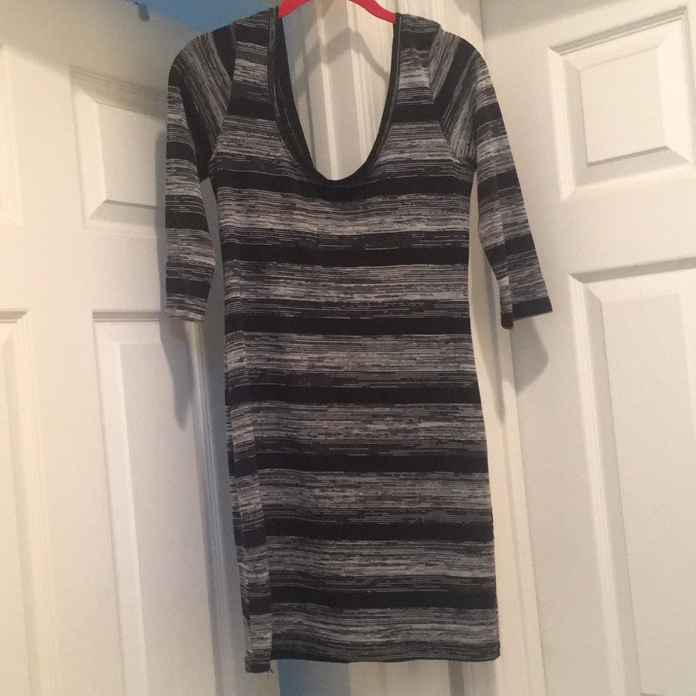 Wet Seal striped half sleeve dress